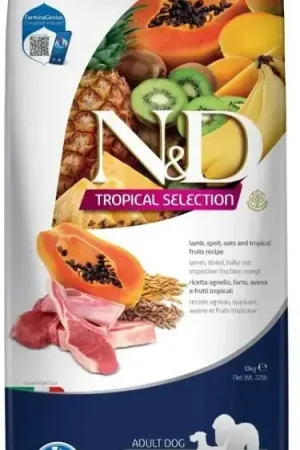 Seizoensaanbieding N&D Tropical Lamb Adult Medium/Maxi 10 kg